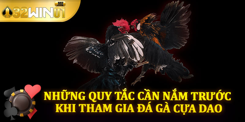 Những Quy Tắc Cần Nắm Trước Khi Tham Gia Đá Gà Cựa Dao